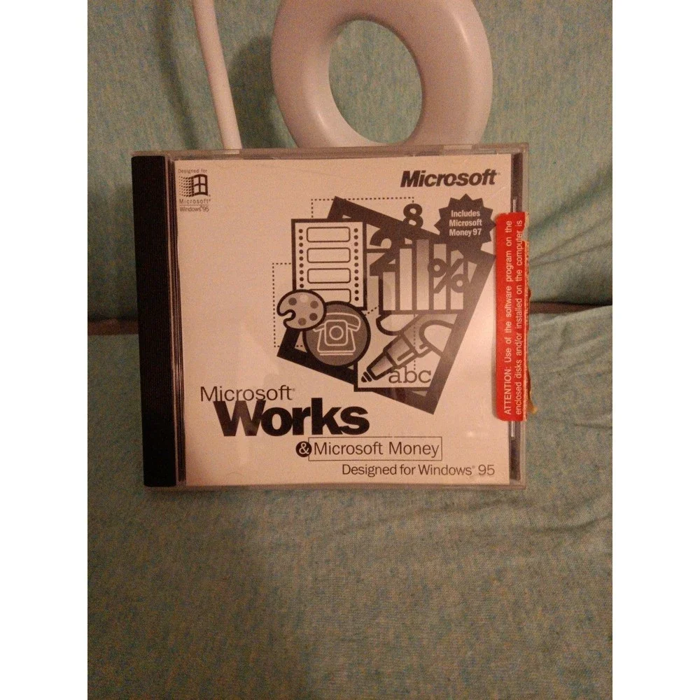 Microsoft works & money cd for windows 95